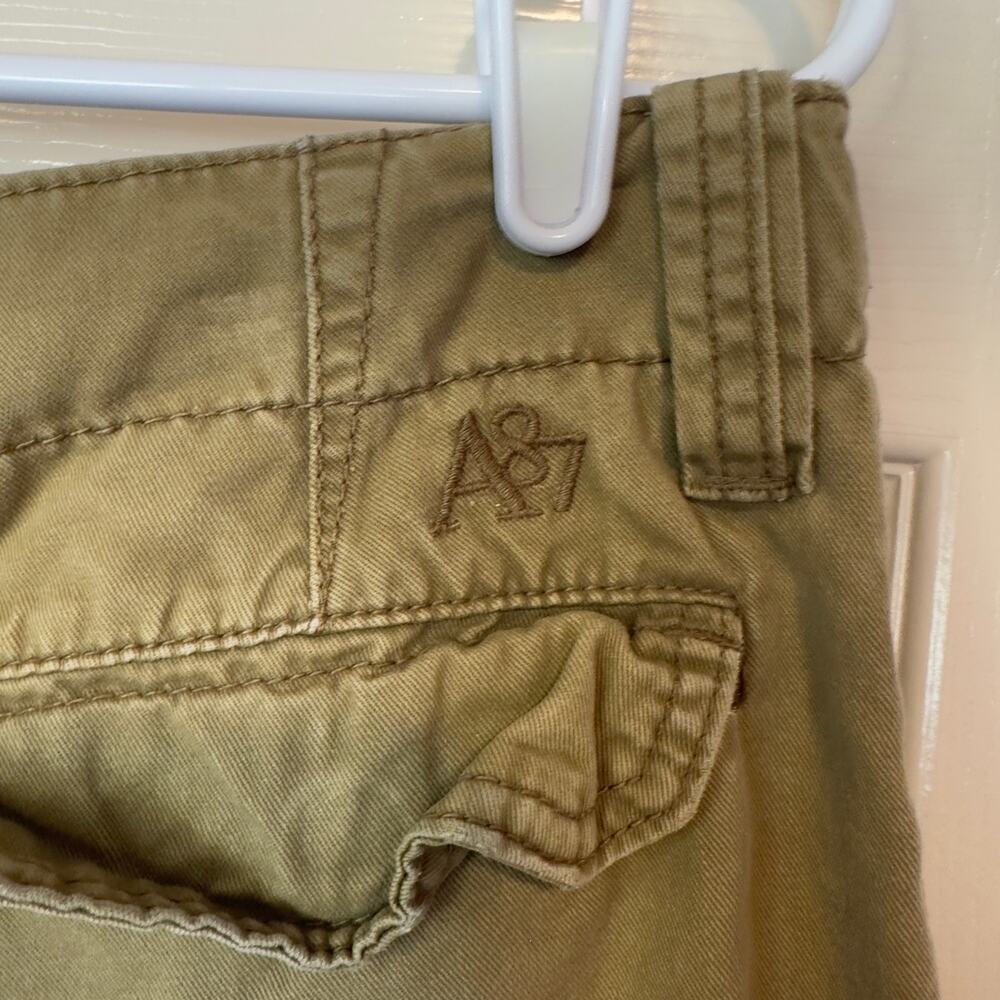 Aeropostale Mens Tan Cargo Shorts Size 34 Pockets Drawstring Utility Casual - Picture 7 of 13
